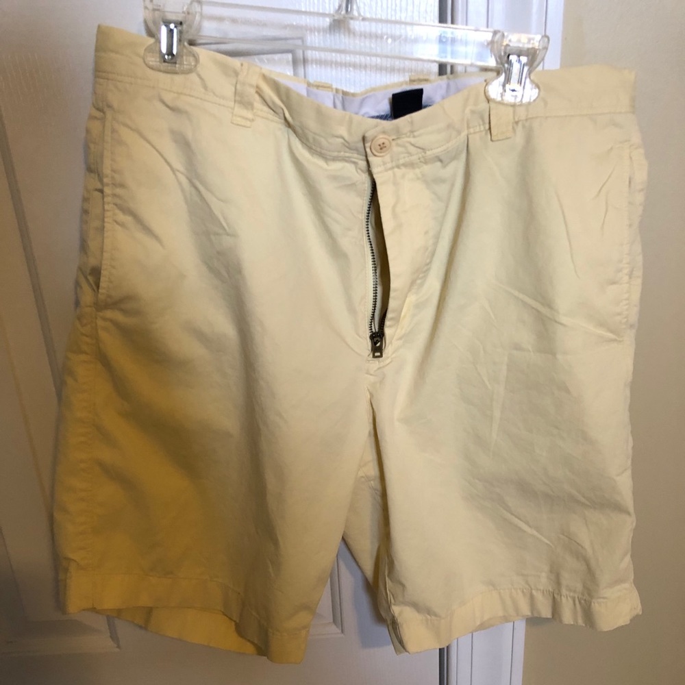 J crew yellow shorts size 34 like new